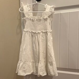 Janie and Jack White Ruffle Kids Dress